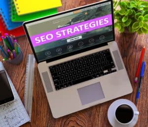 SEO Strategies. E-commerce Concept.