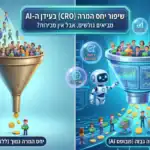 שיפור יחס המרה (CRO) באתרי אקומרס ובחנות דיגיטלית בעידן ה-AI למניעת נטישת עגלות - התמונה נוצרה באמצעות AI